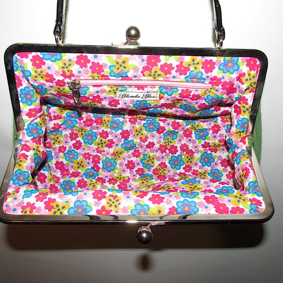 Glenda Gies Jackie Chenille Handbag Satchel Purse - Picture 7 of 8